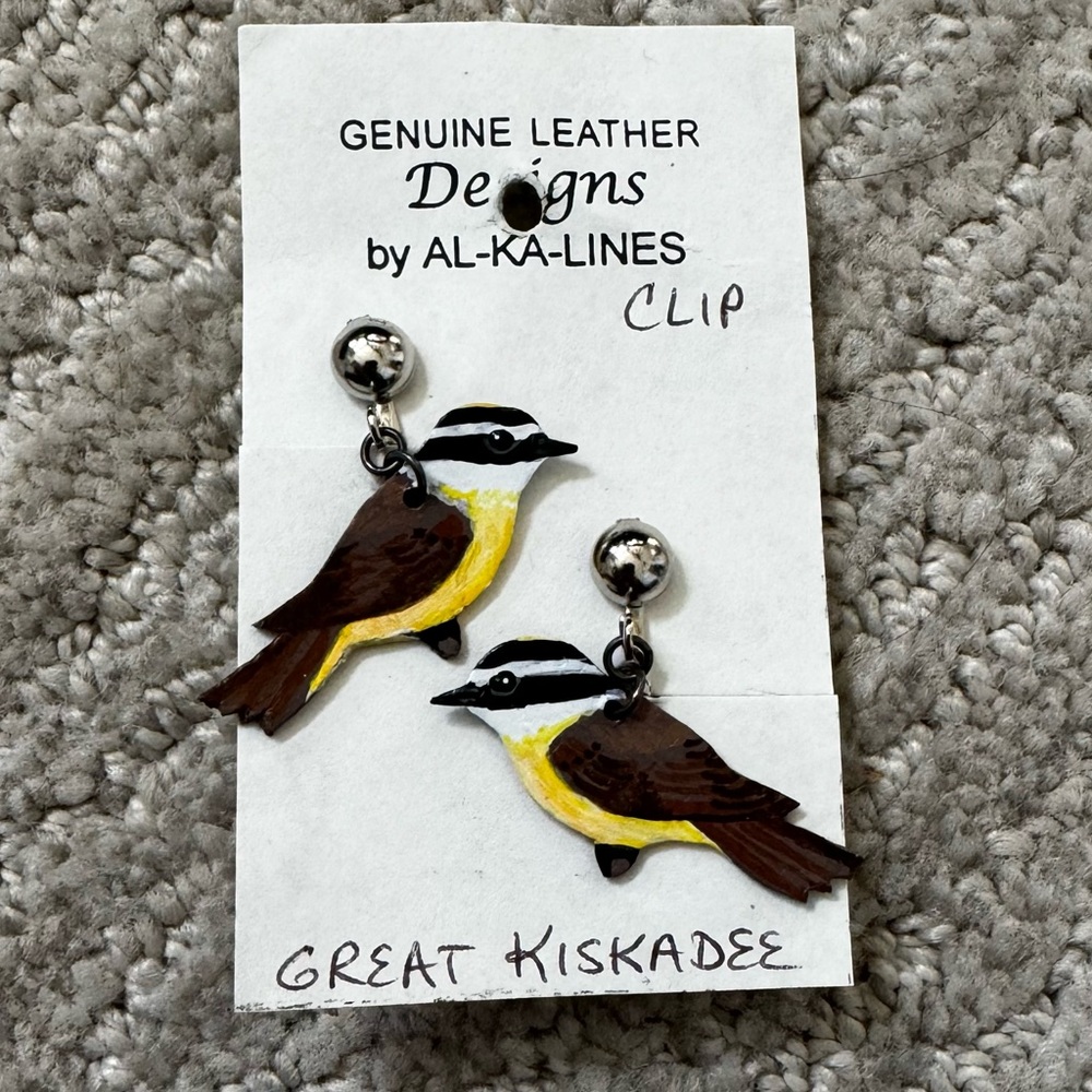 Great Kiskadee Clip-on Earrings